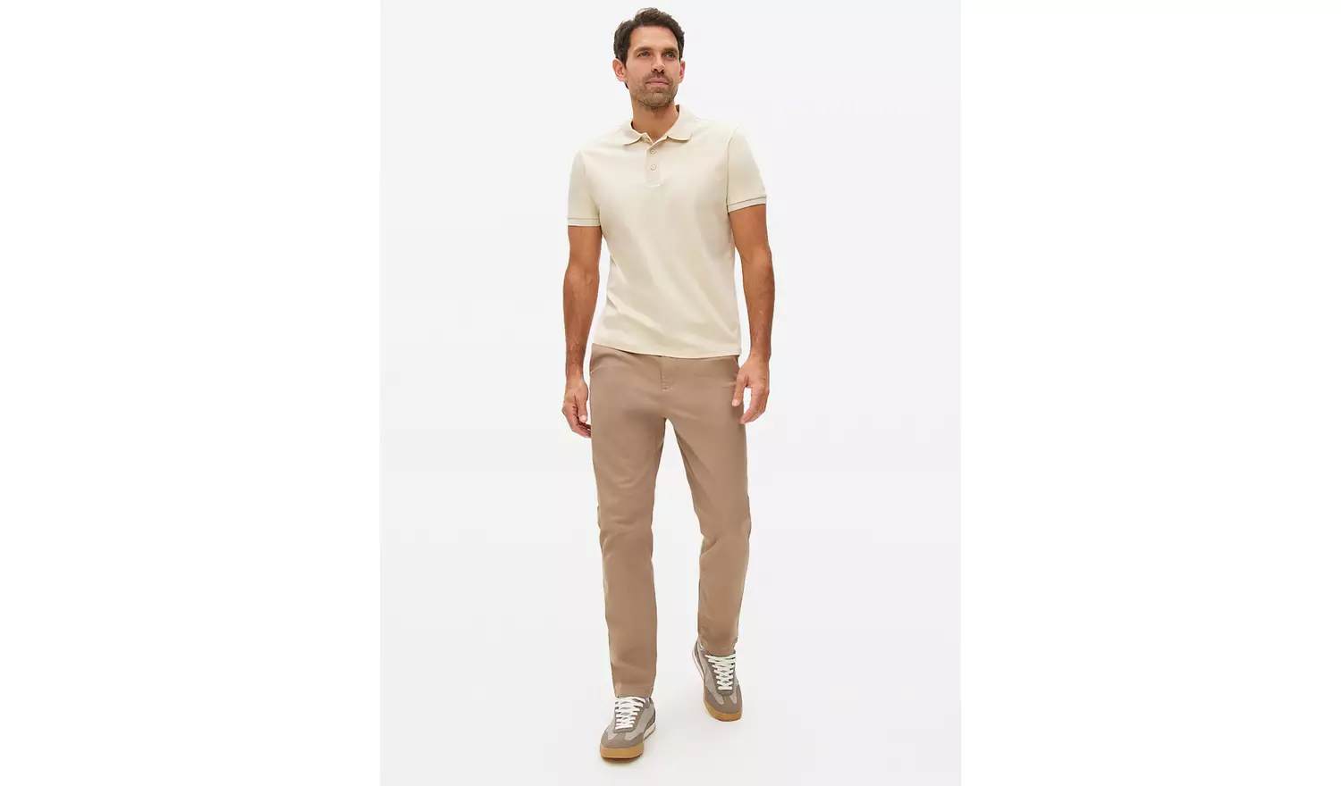 Neutral Slim Fit Chinos With Stretch 32R