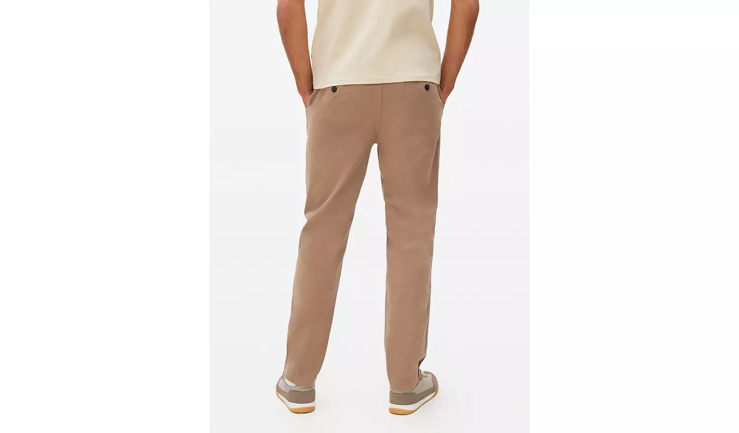 Neutral Slim Fit Chinos With Stretch 40R