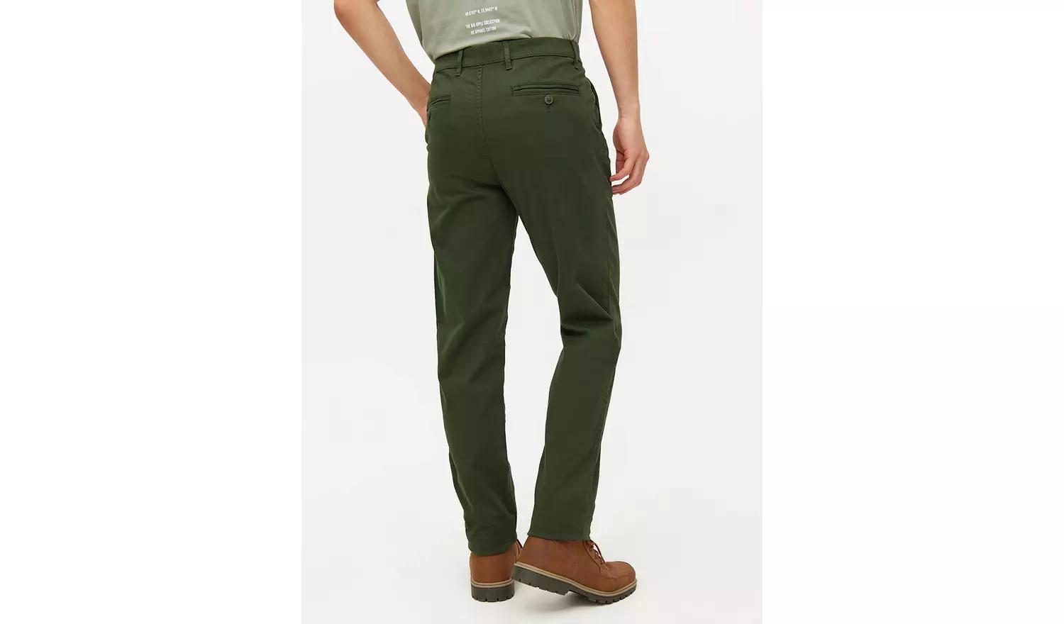 Khaki Skinny Fit Chino Trousers38R