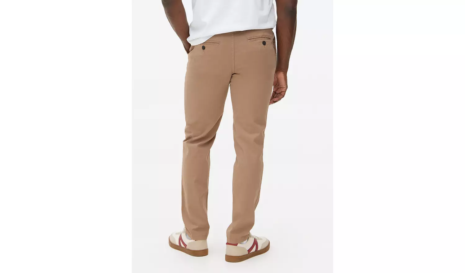 Neutral Skinny Fit Chino Trousers40S