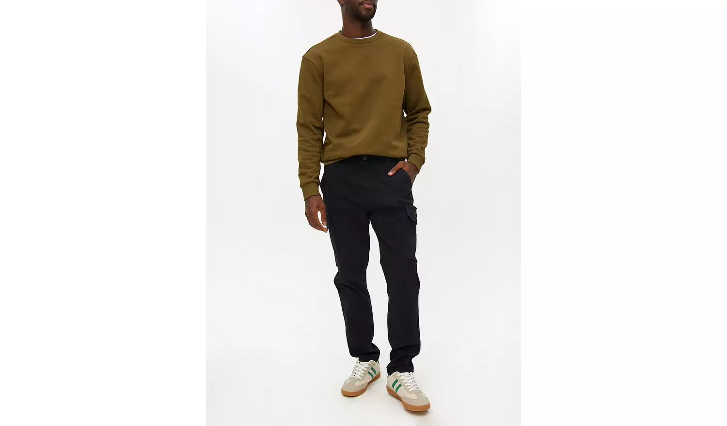 Black Cargo Trousers36L