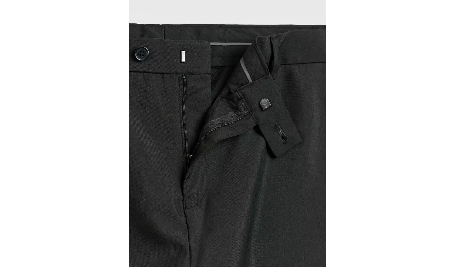 Black Regular Fit Smart TrousersW38 L33