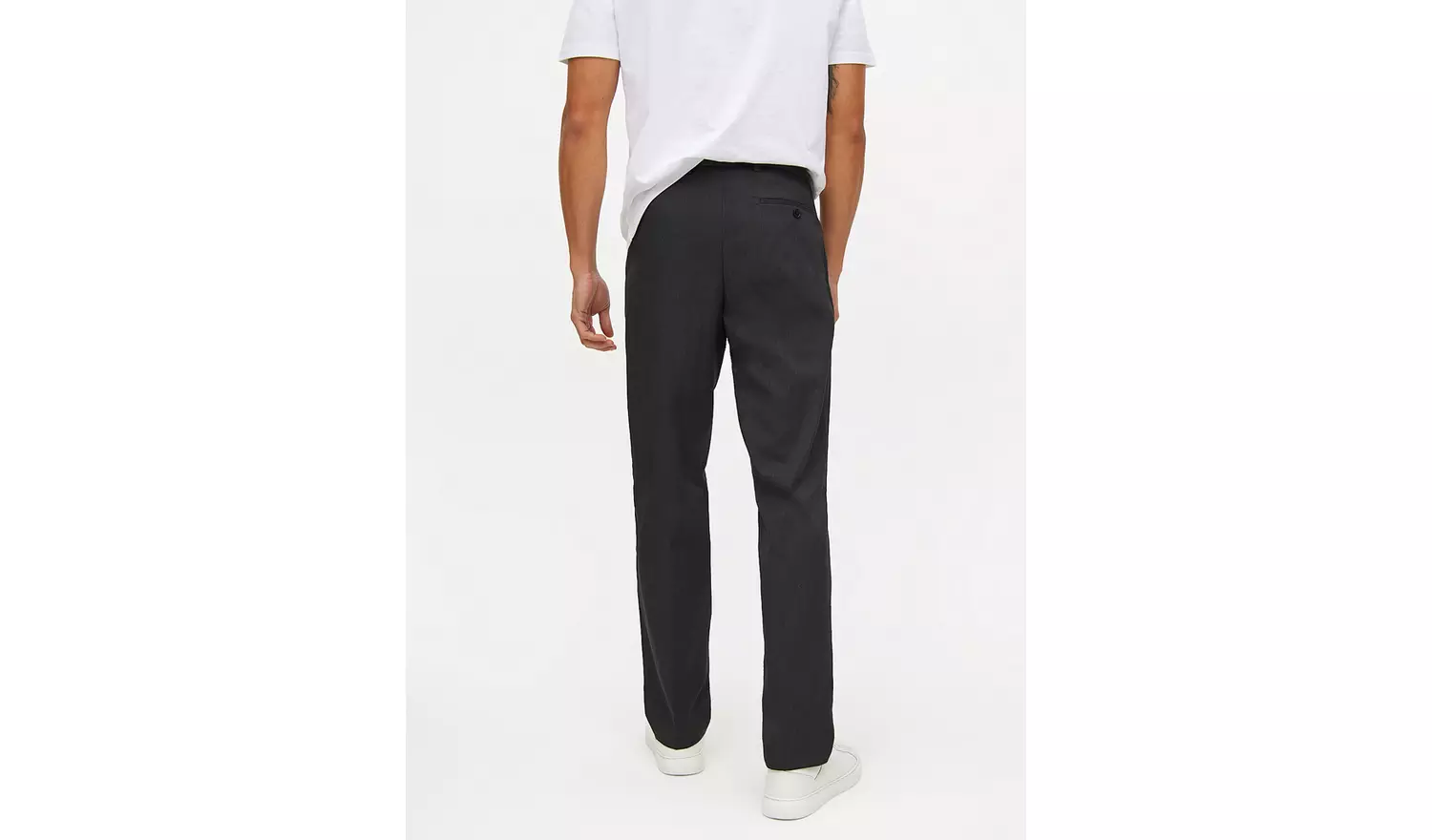 Grey Slim Fit Smart Trousers W32 L29