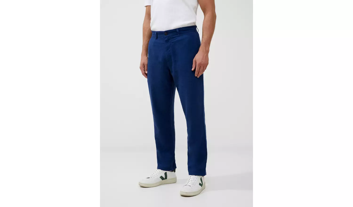 FRENCH CONNECTION Linen Blend Trouser Navy 32