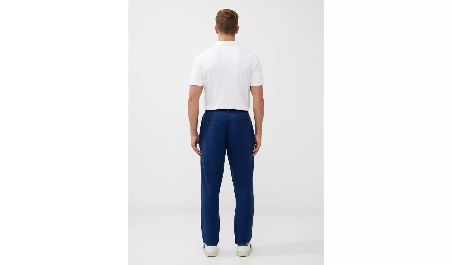 FRENCH CONNECTION Linen Blend Trouser Navy 32
