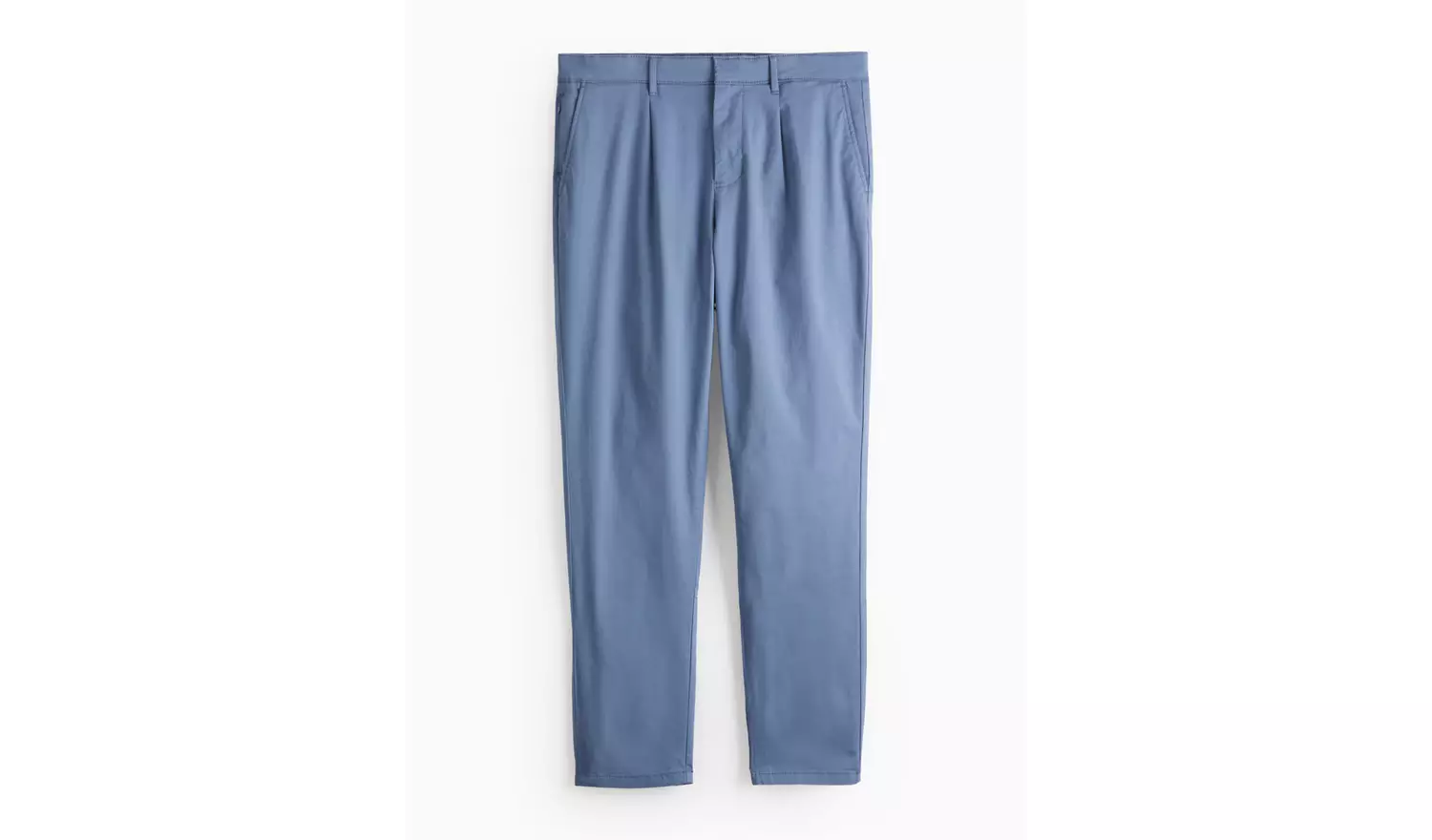 Blue Pleated Front Premium Chinos 38L