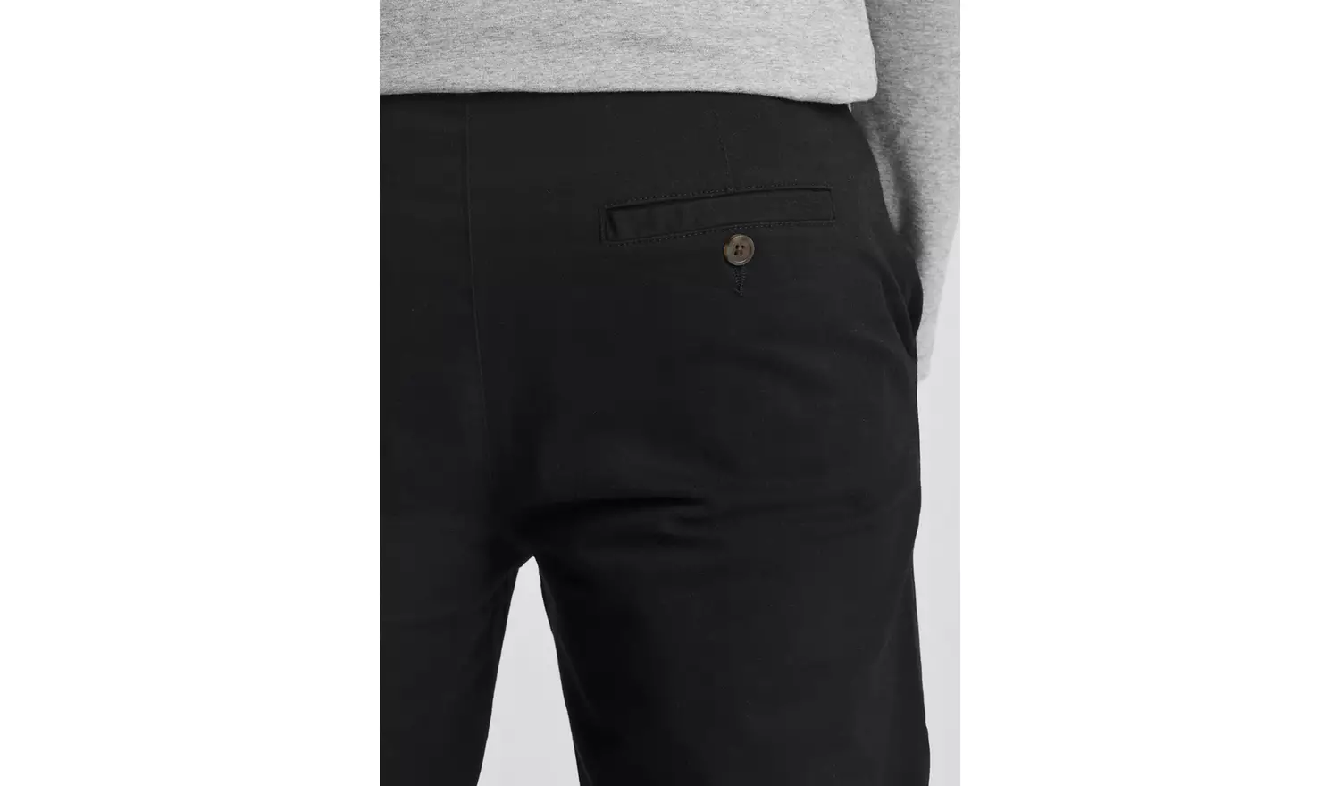 JACAMO Straight Fit Chino Black 38R