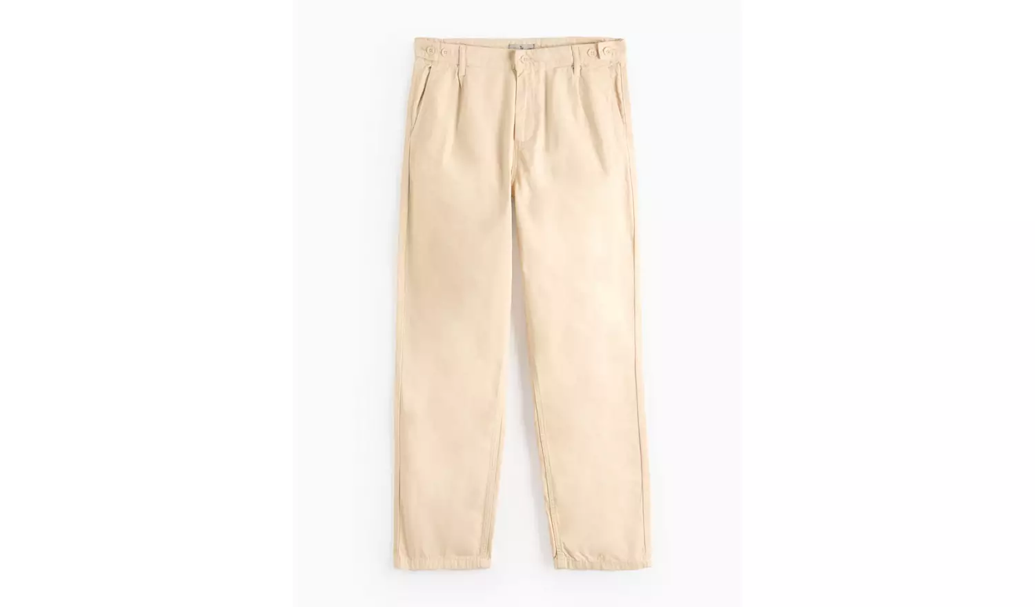 Stone Straight Leg Canvas Trousers42R