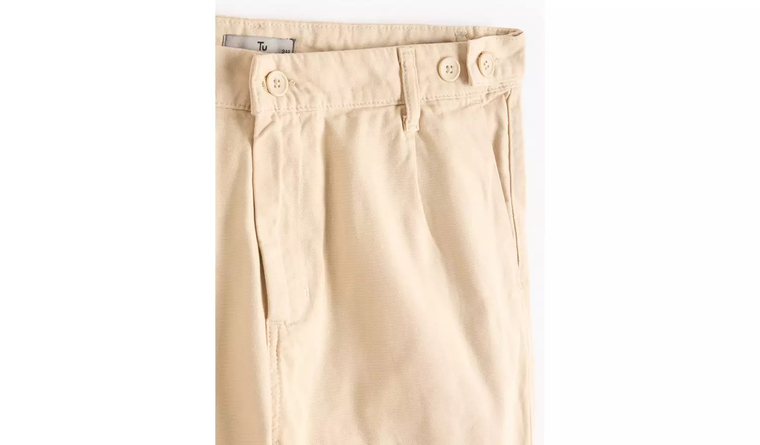 Stone Straight Leg Canvas Trousers36L