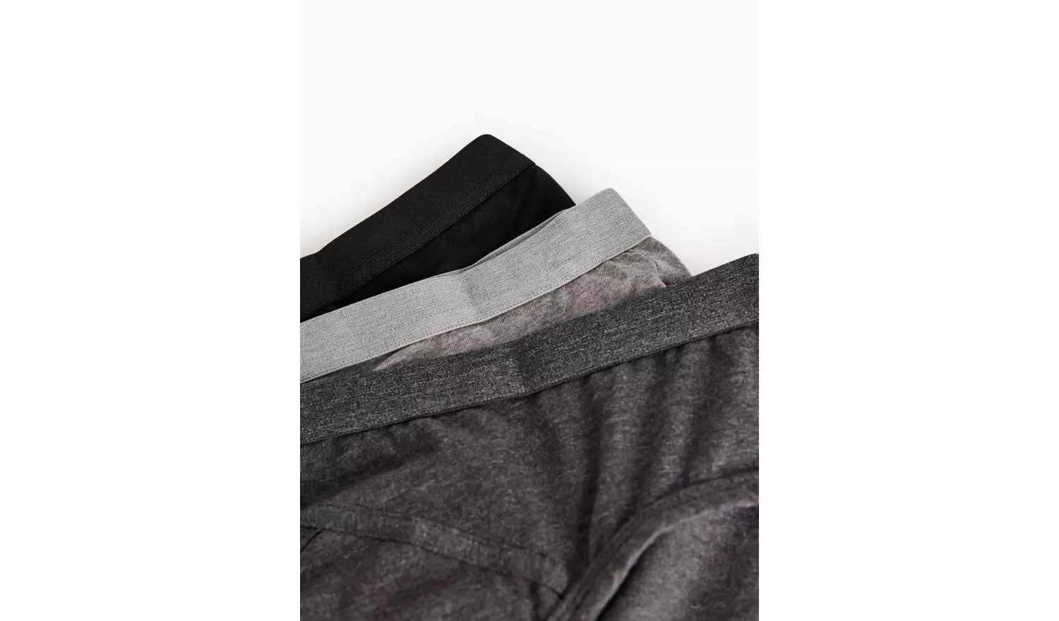 Grey & Black Briefs 3 Pack M