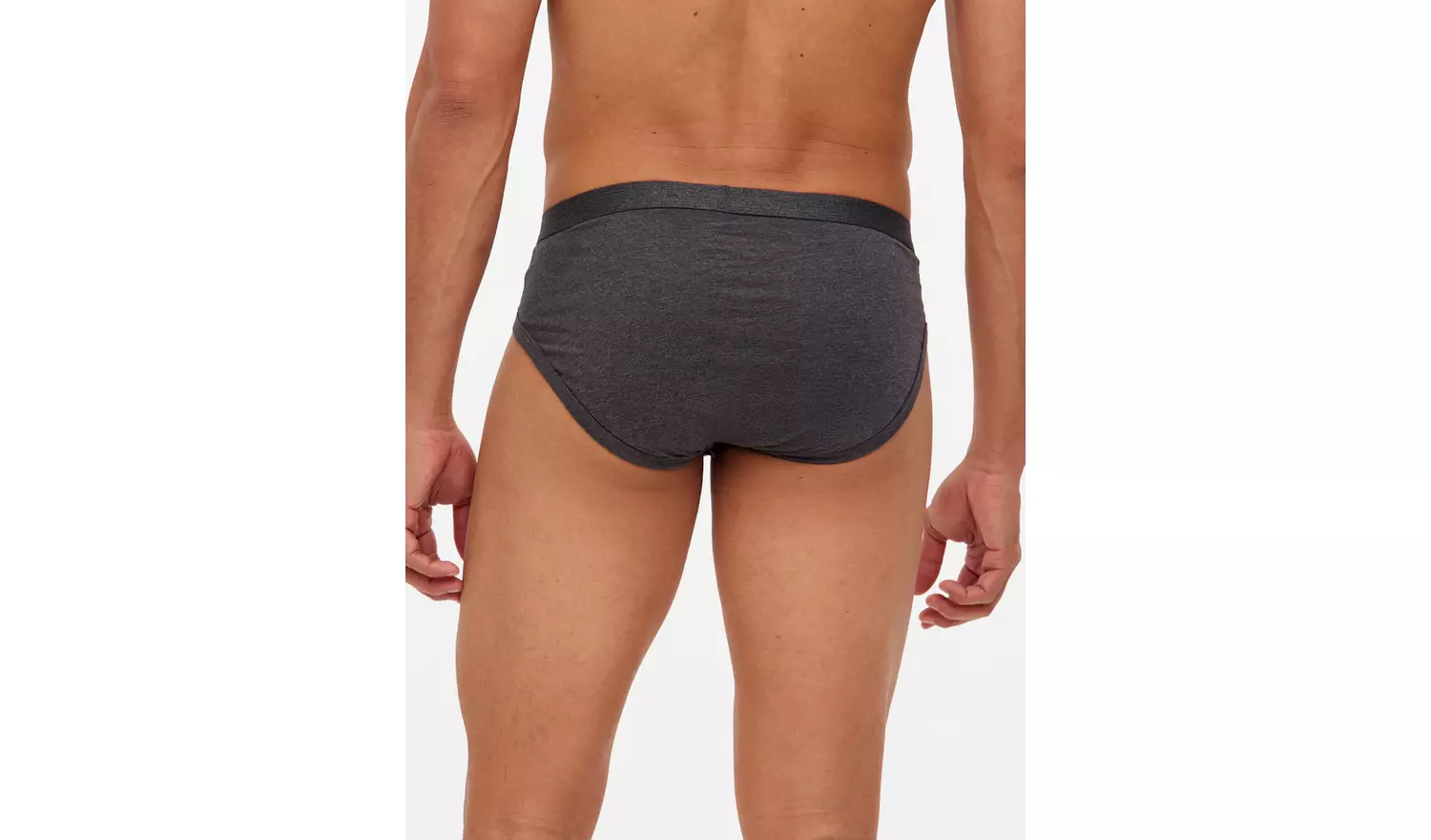 Grey & Black Briefs 3 Pack M