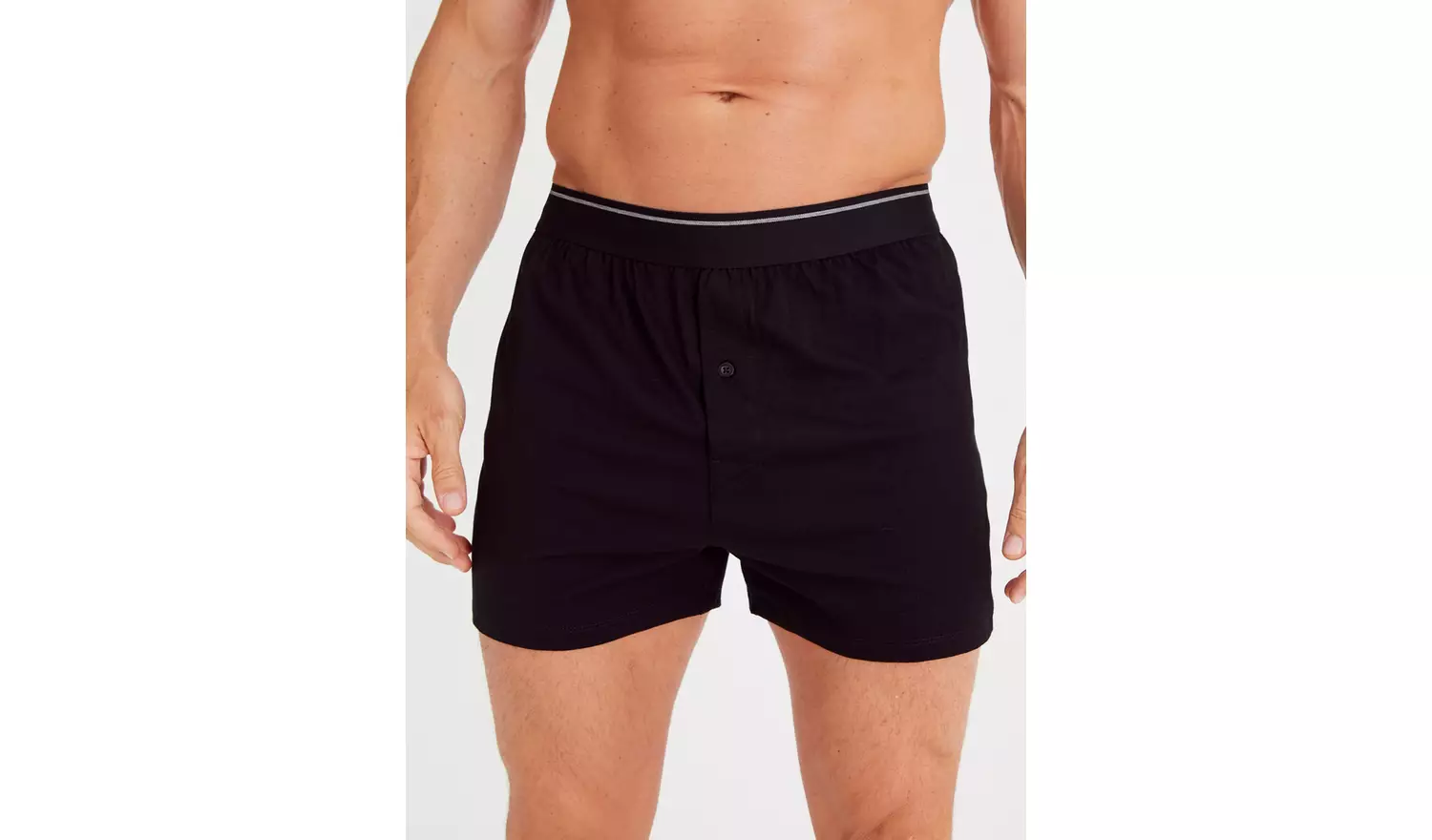 Black Jersey Boxers 3 Pack L