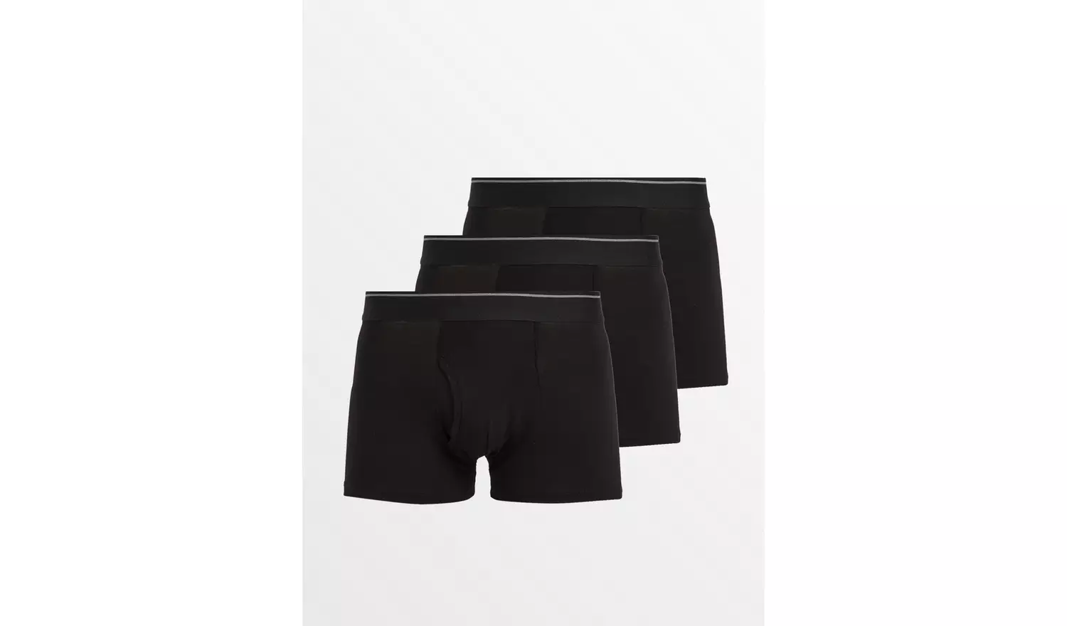 Black Trunks 3 Pack S