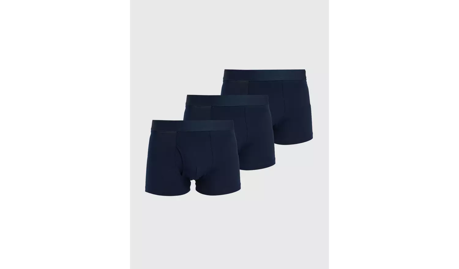 Navy Trunks 3 Pack XS