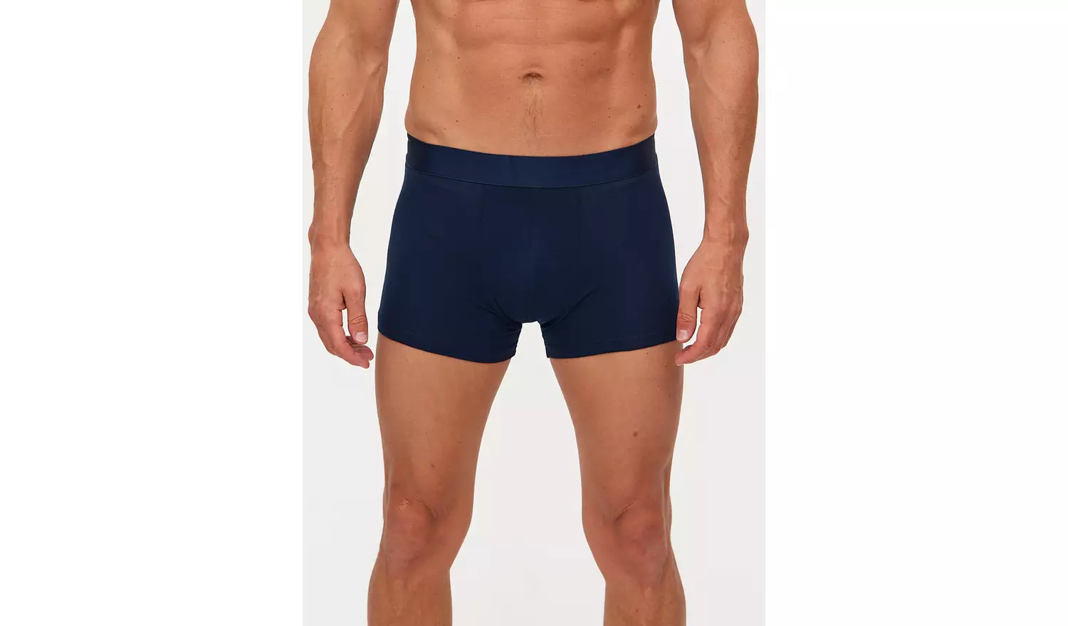 Plain Navy Hipsters 5 Pack XXXL