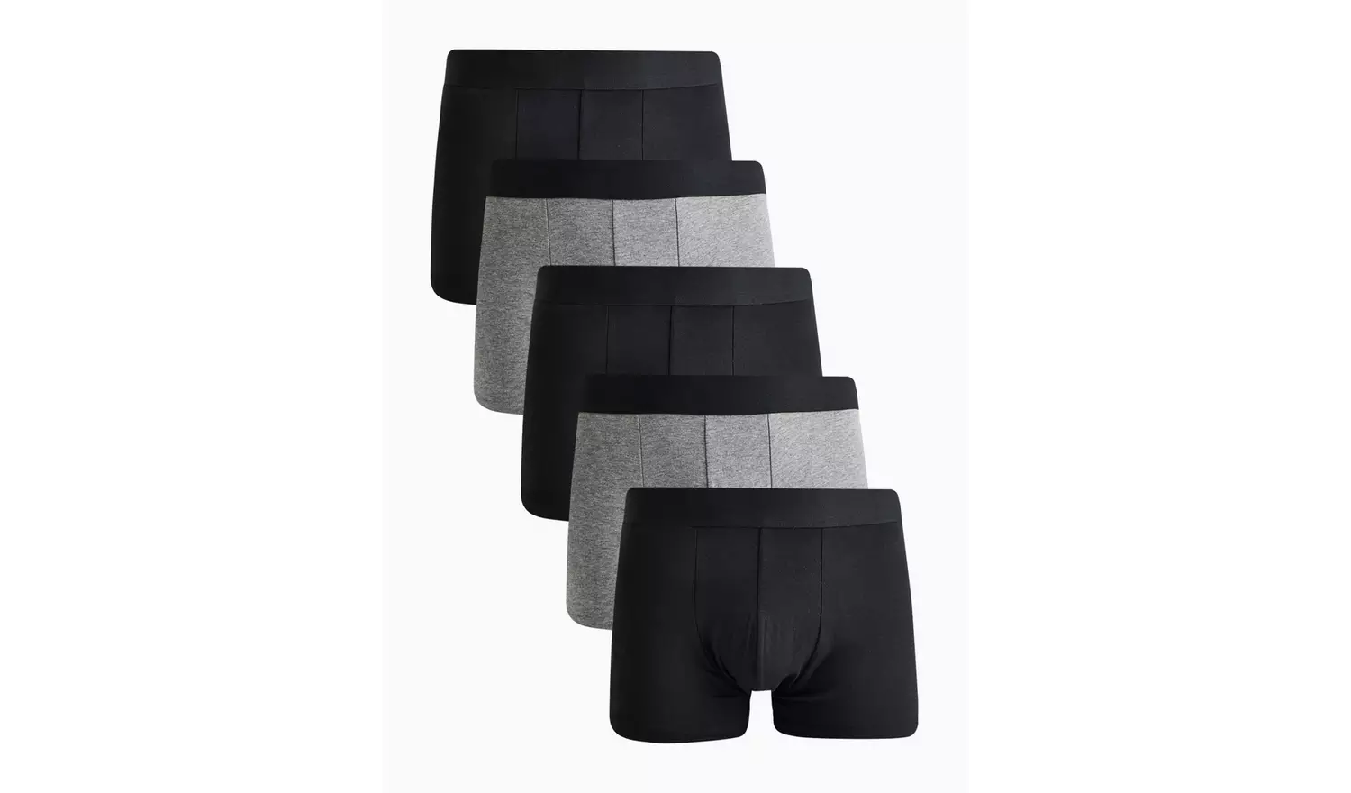 Black & Grey Hipsters 5 Pack XXL