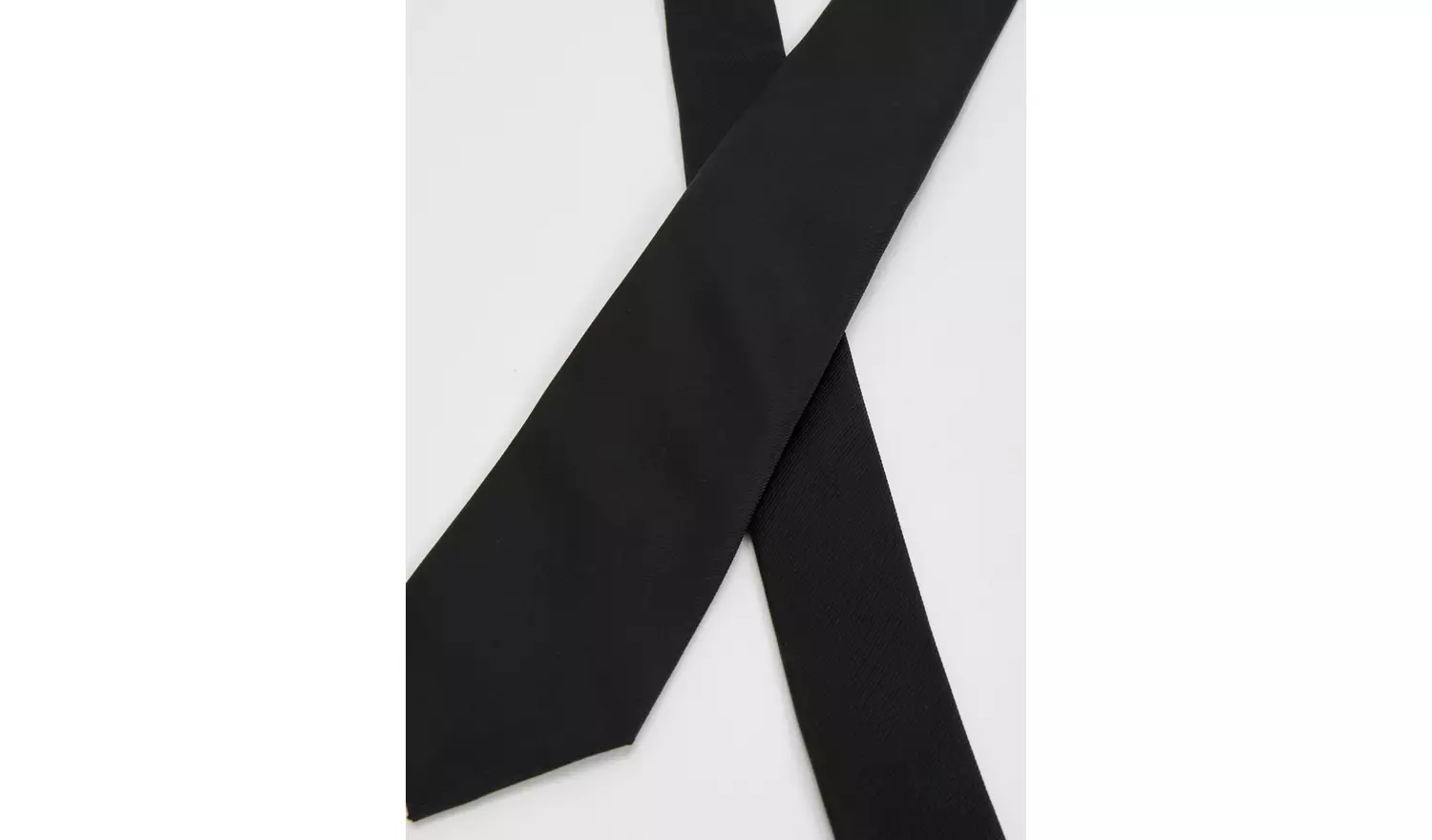 Black Satin Tie One Size