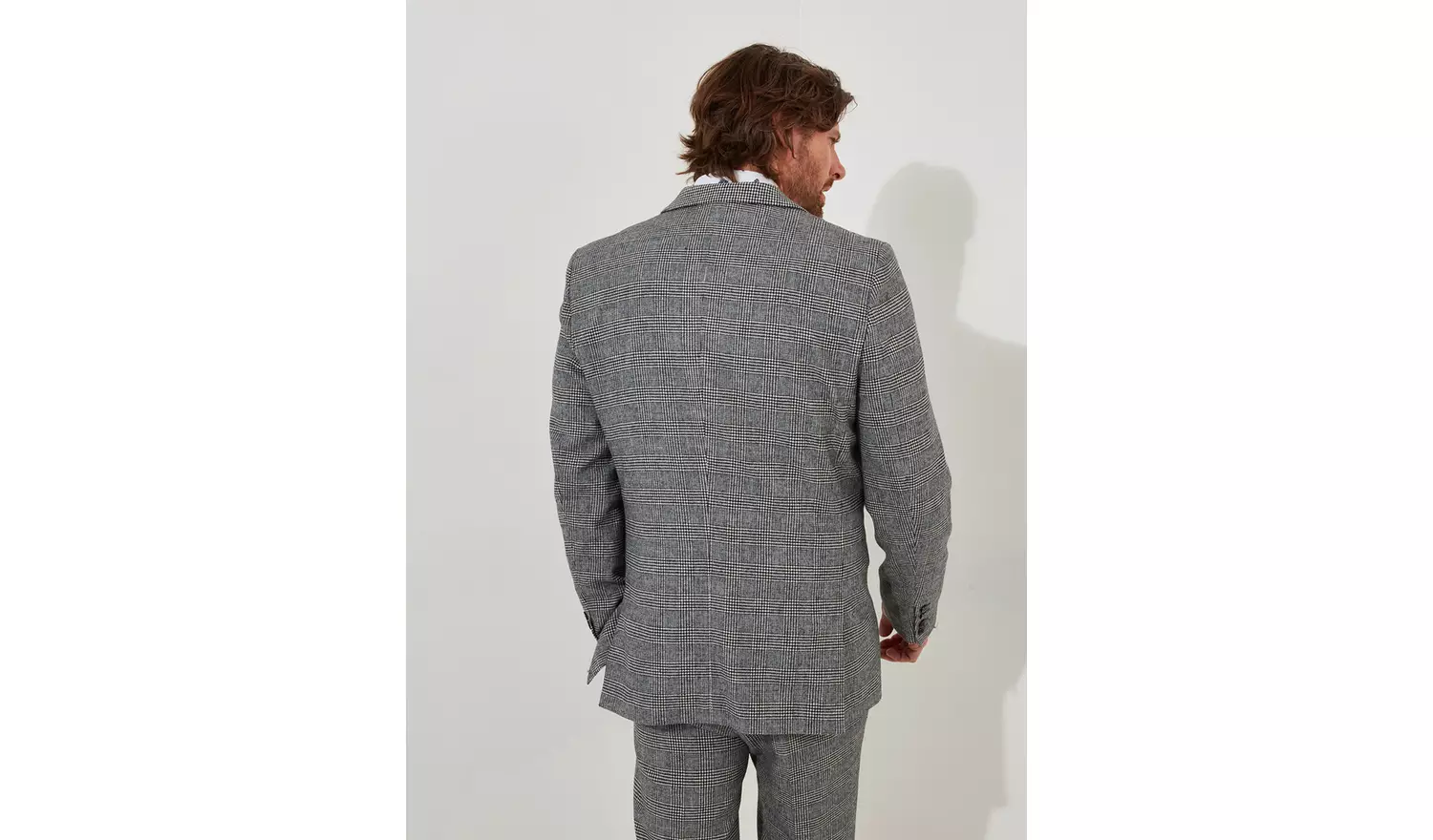 JOE BROWNS Slim Fit Dogtooth Prince of Wales Check Single Breasted Blazer 42R