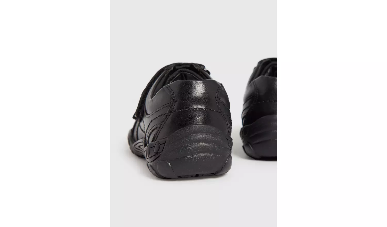 Leather Twin Strap Micro-Fresh® School Shoes 12 Infant