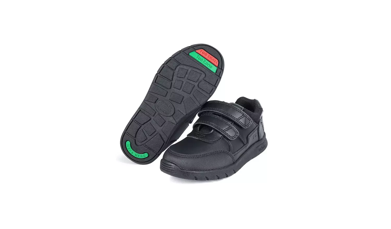 ToeZone Black Smart Trainers 2