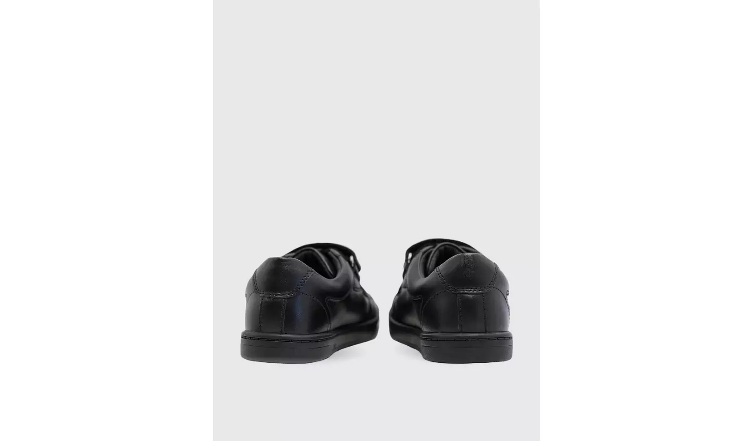 START-RITE Explore Black Leather Double Rip Tape School Shoes 10.5 Infant