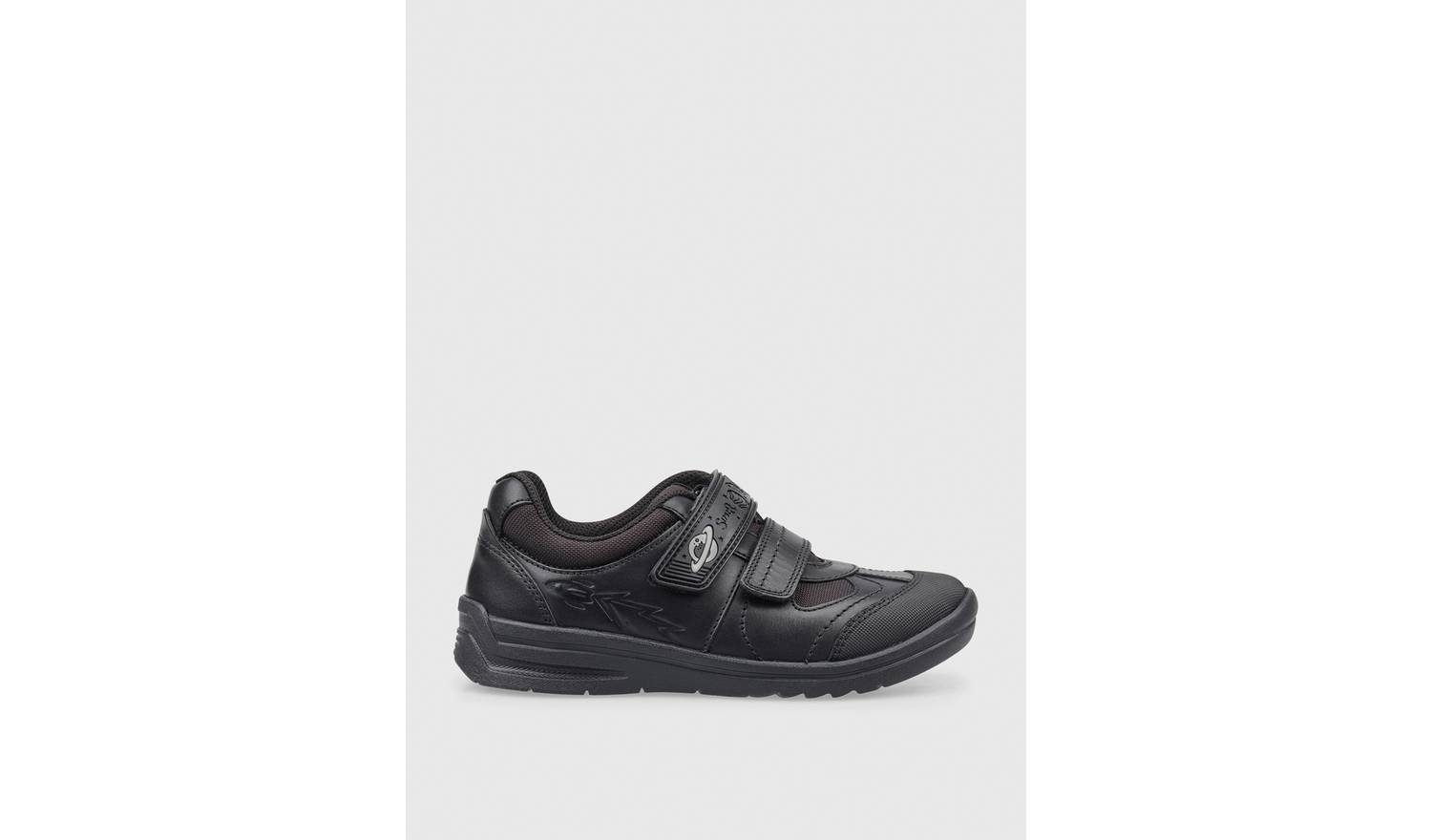 START-RITE Rocket Black Leather Tough School Shoes 12 Infant