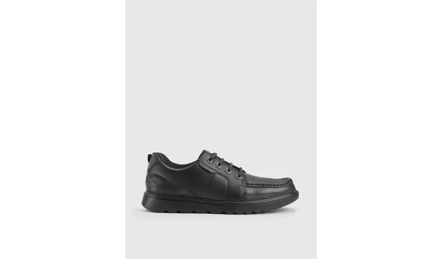 START-RITE Cadet Black Leather Lace Up School Shoes 3