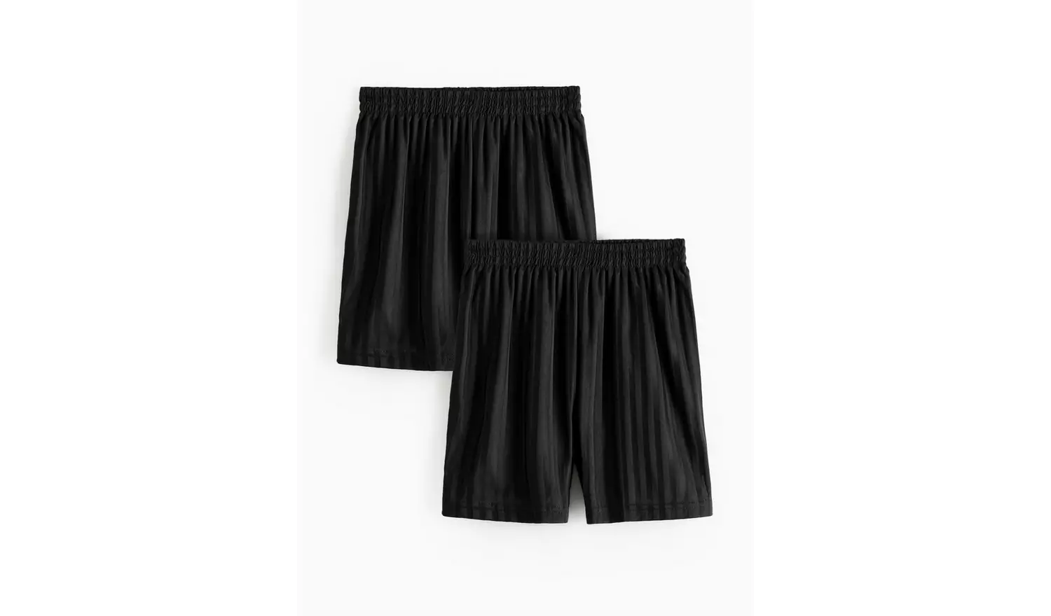 2 Pack Black Football Shorts 12 years