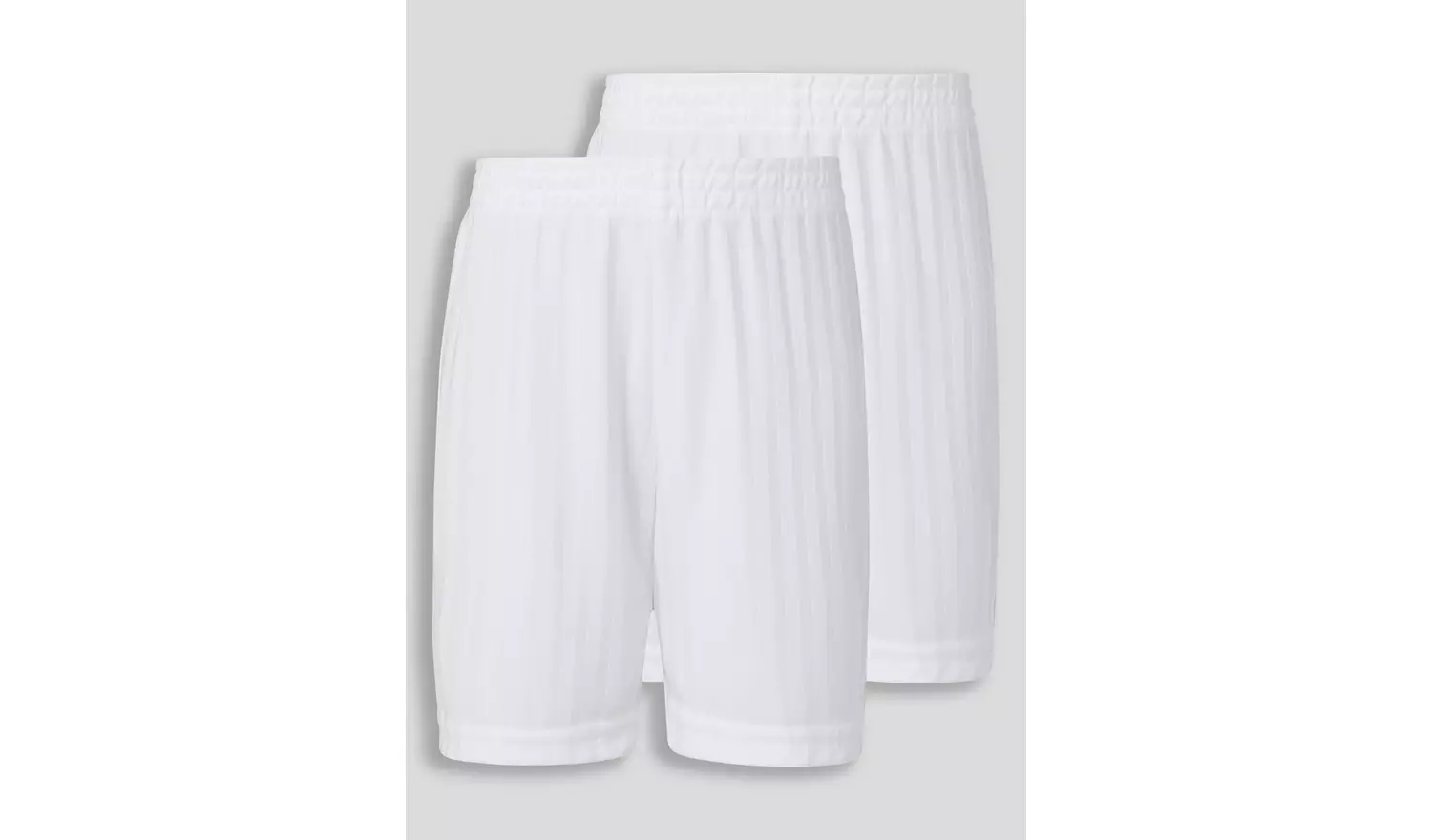 2 Pack White Football Shorts 6 years