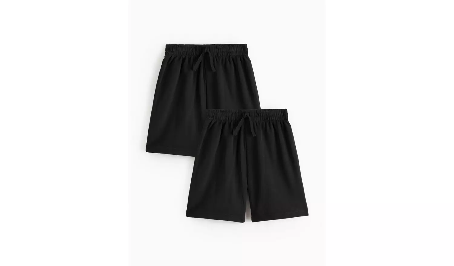 2 Pack Black Sweat Shorts 5 years