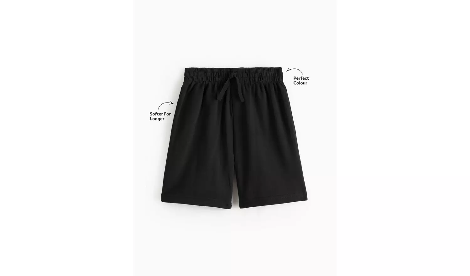 2 Pack Black Sweat Shorts 8 years