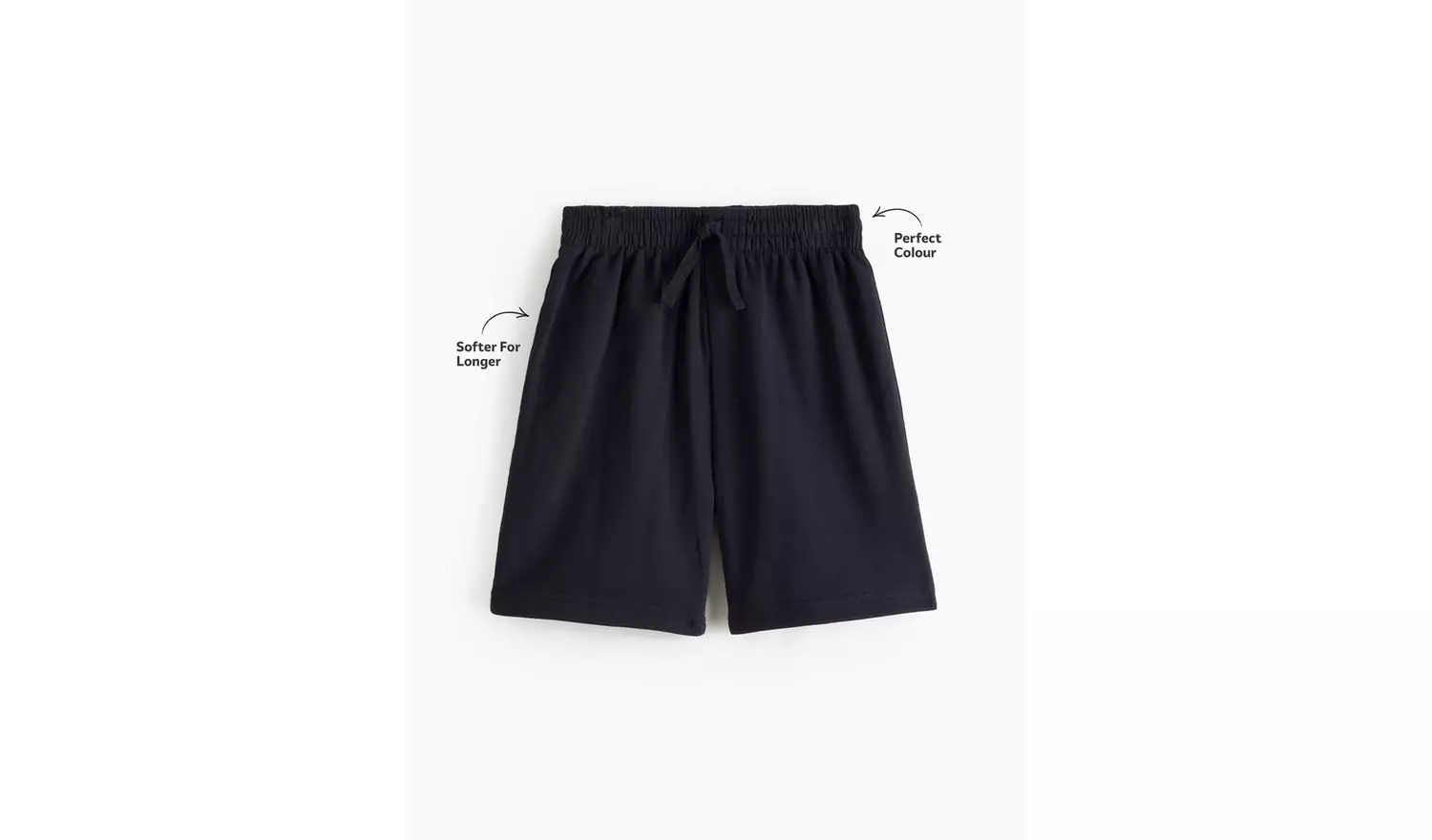 2 Pack Navy Sweat Shorts 6 years