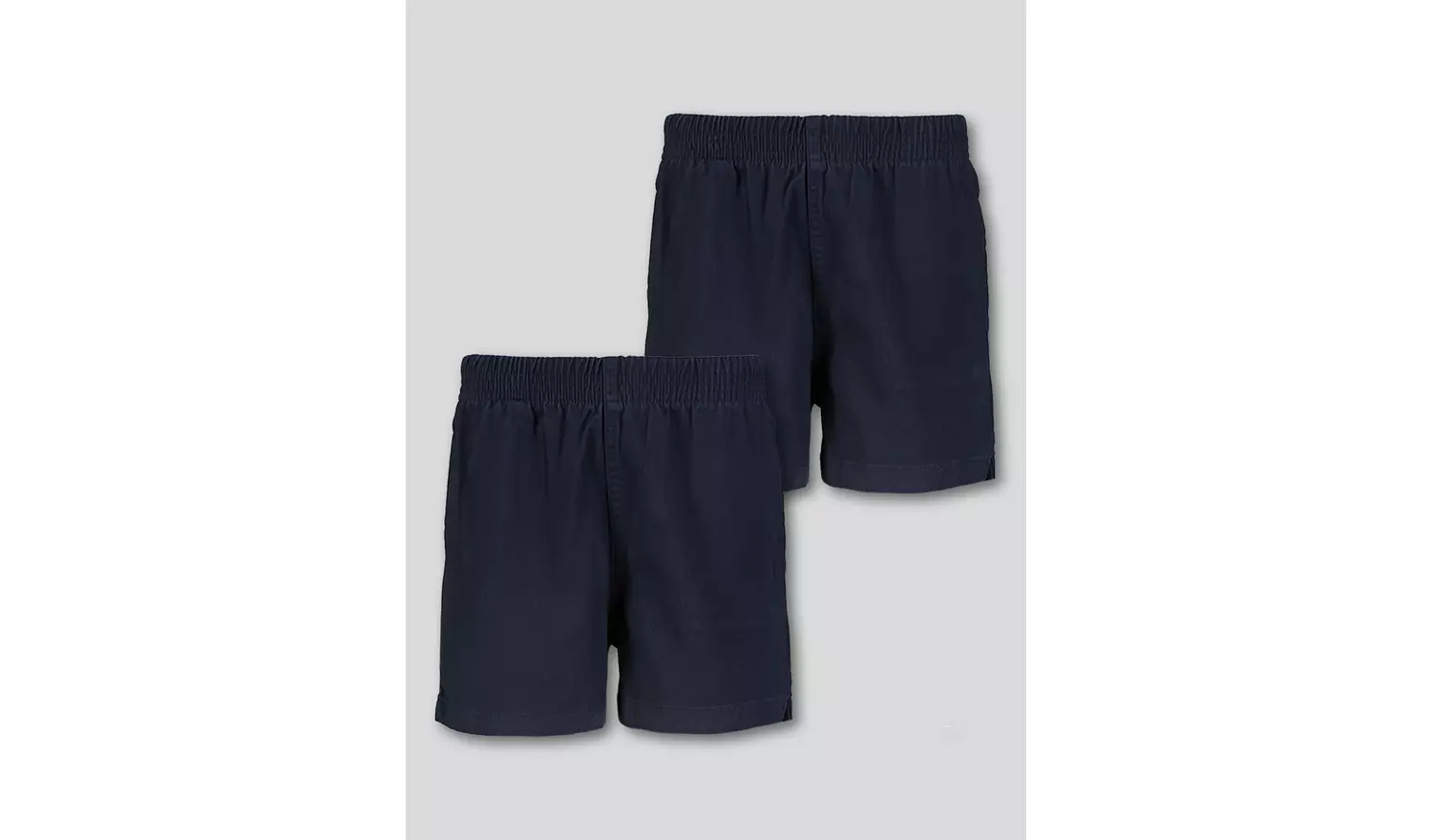 2 Pack Navy Rugby Shorts 12 years