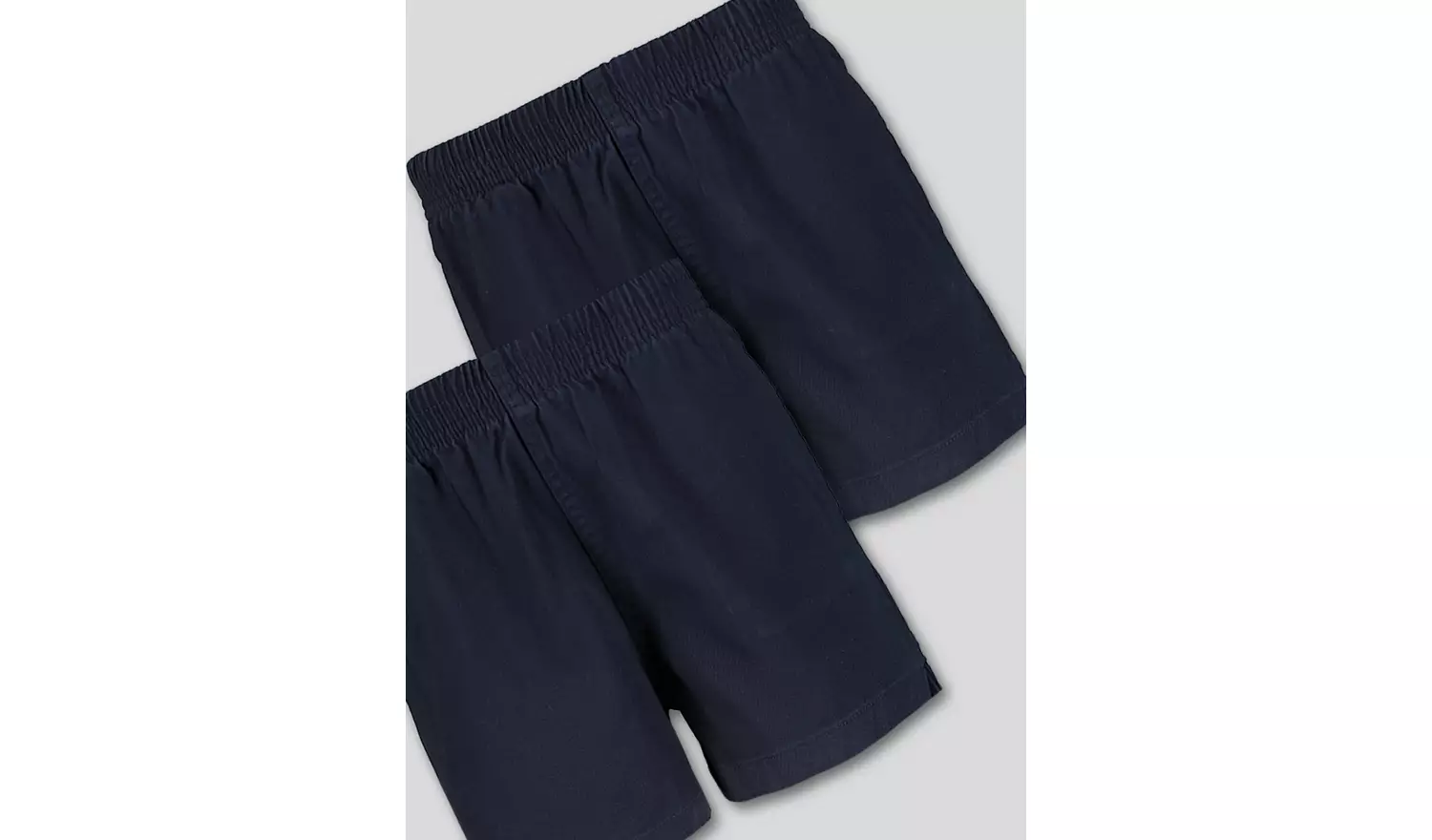 2 Pack Navy Rugby Shorts 8 years