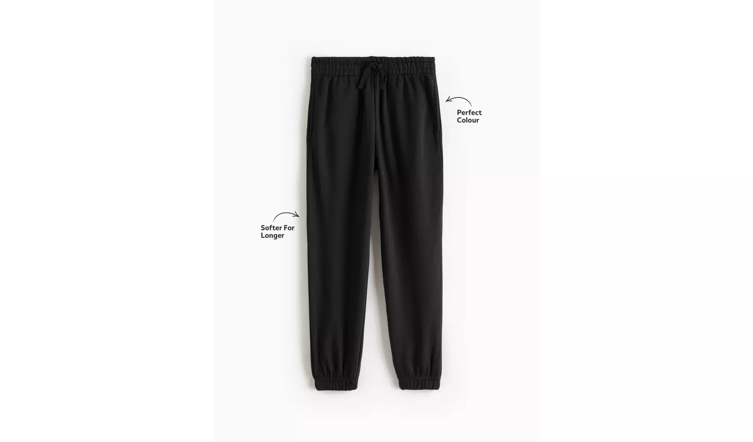 2 Pack Black Unisex Joggers 7 years