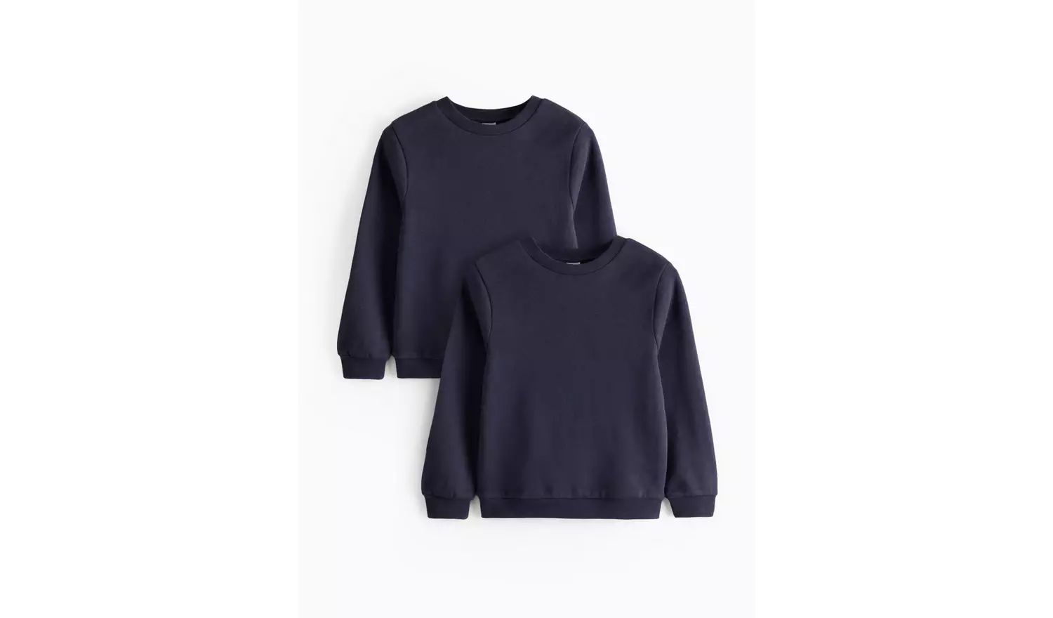 2 Pack Navy Crew Neck Sweatshirts 3 years