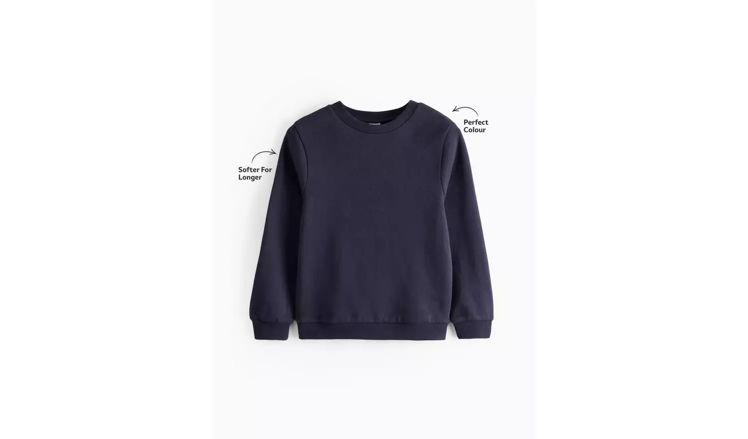 2 Pack Navy Crew Neck Sweatshirts 10 years