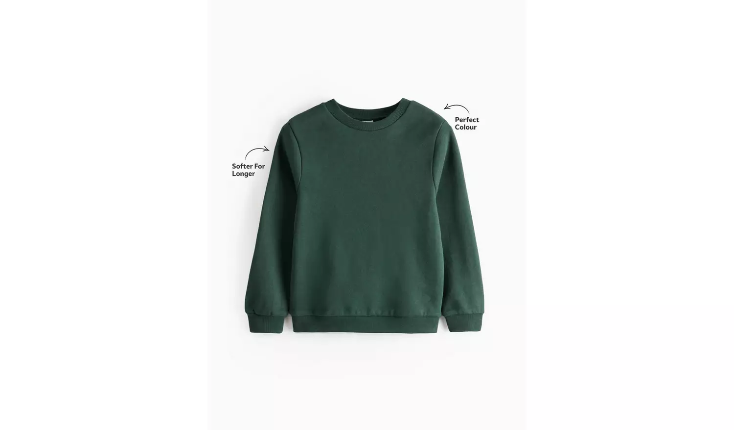 Green Crew Neck Sweatshirt 2 Pack 12 years