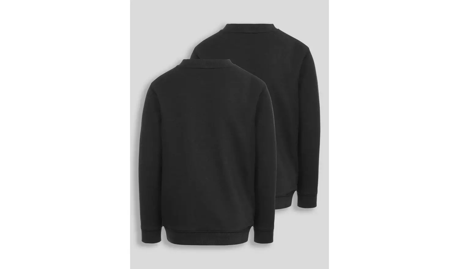 Online Exclusive Black Crew Neck Sweatshirt 2 Pack - 8 years