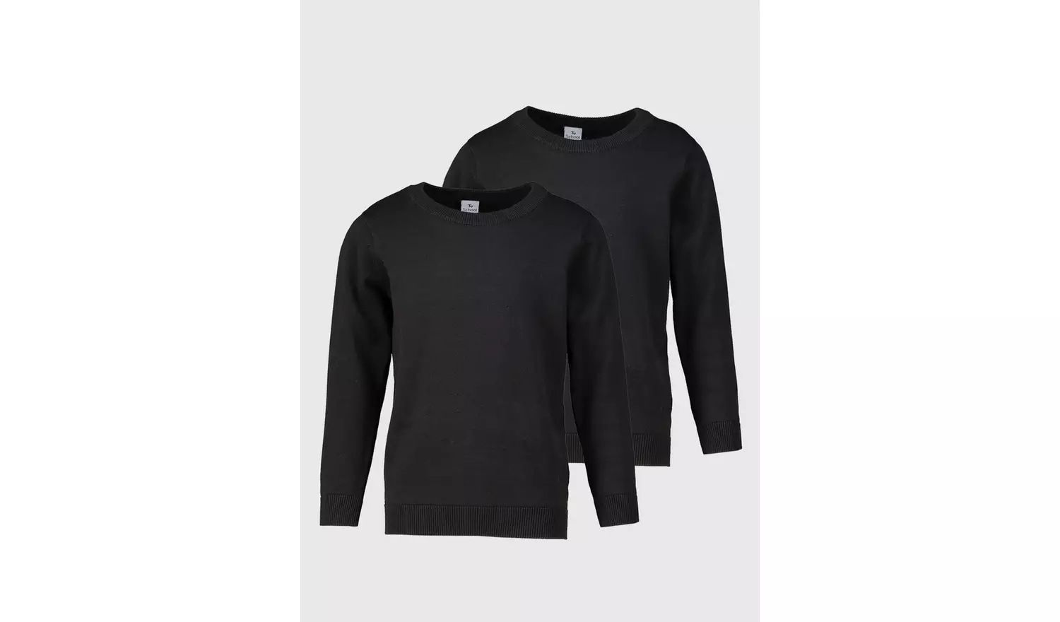 Black Crew Neck Jumper 2 Pack 3 years