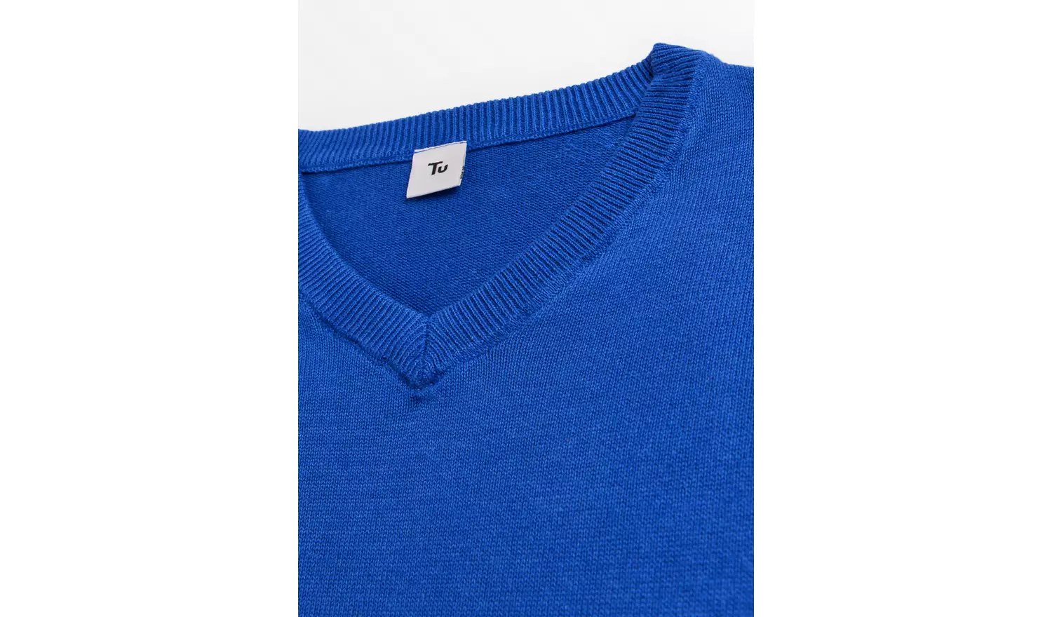 2 Pack Blue Unisex V-Neck Jumpers 10 years