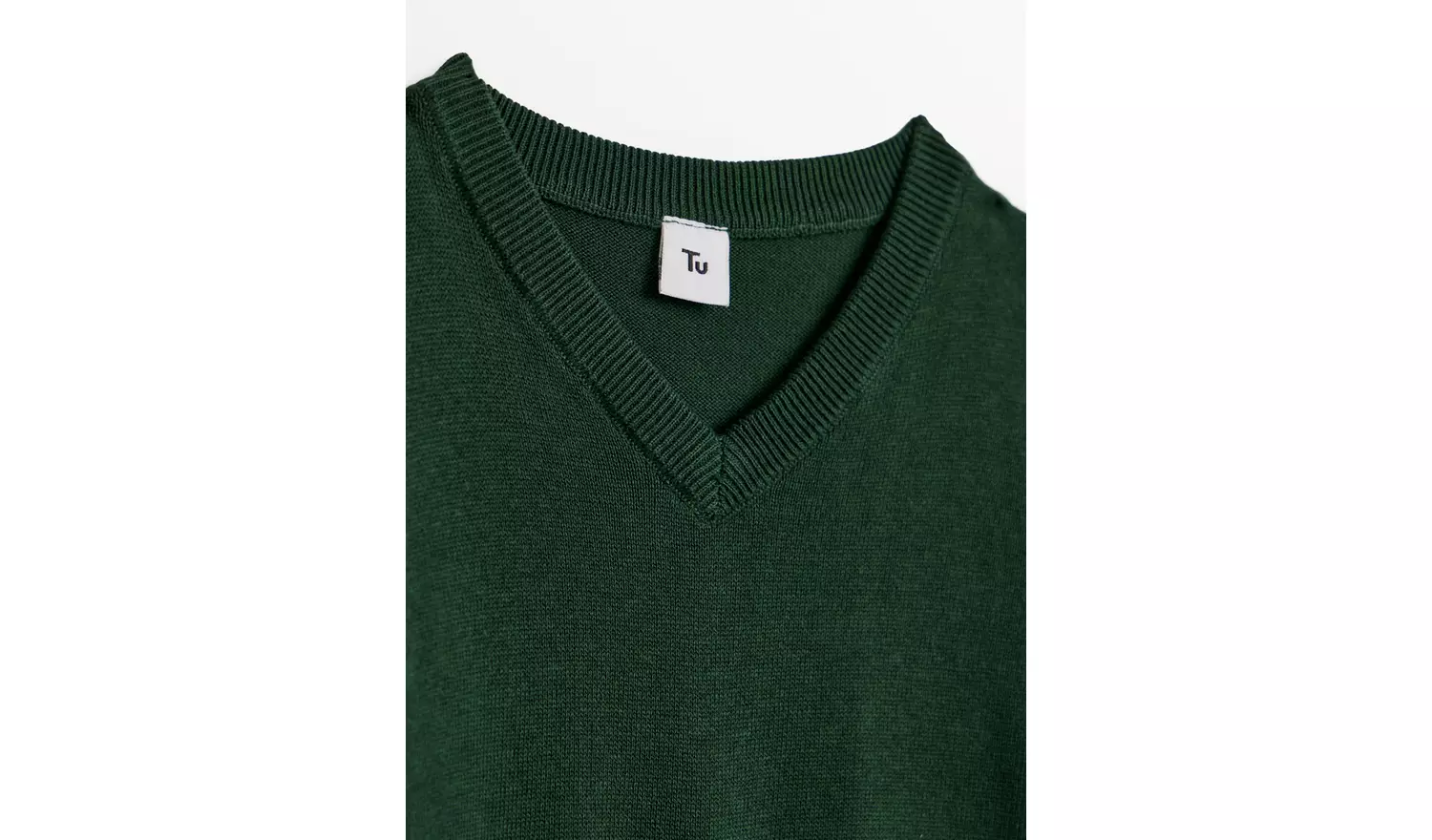 2 Pack Unisex Green V Neck Jumpers 10 years
