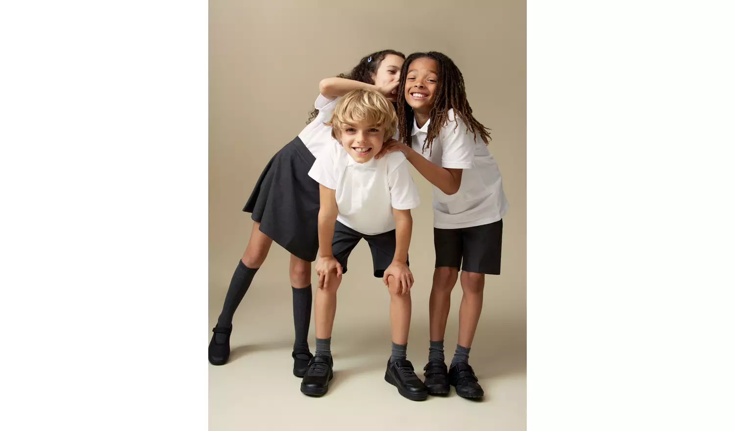 2 Pack Unisex White Slim Fit Polo Shirts 9 years