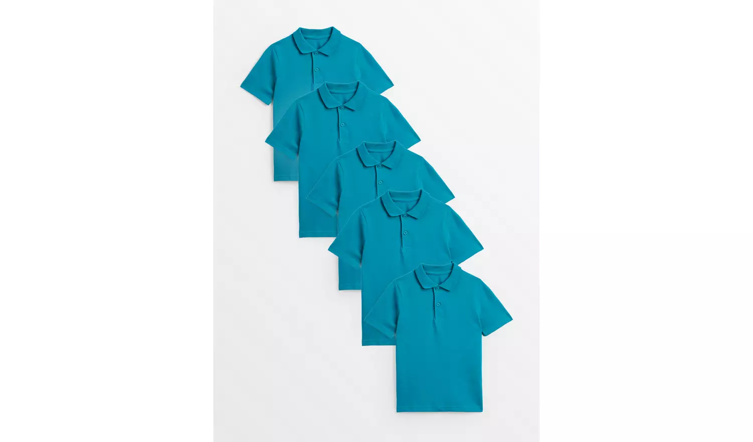 5 Pack Jade Unisex Polo Shirts 7 years
