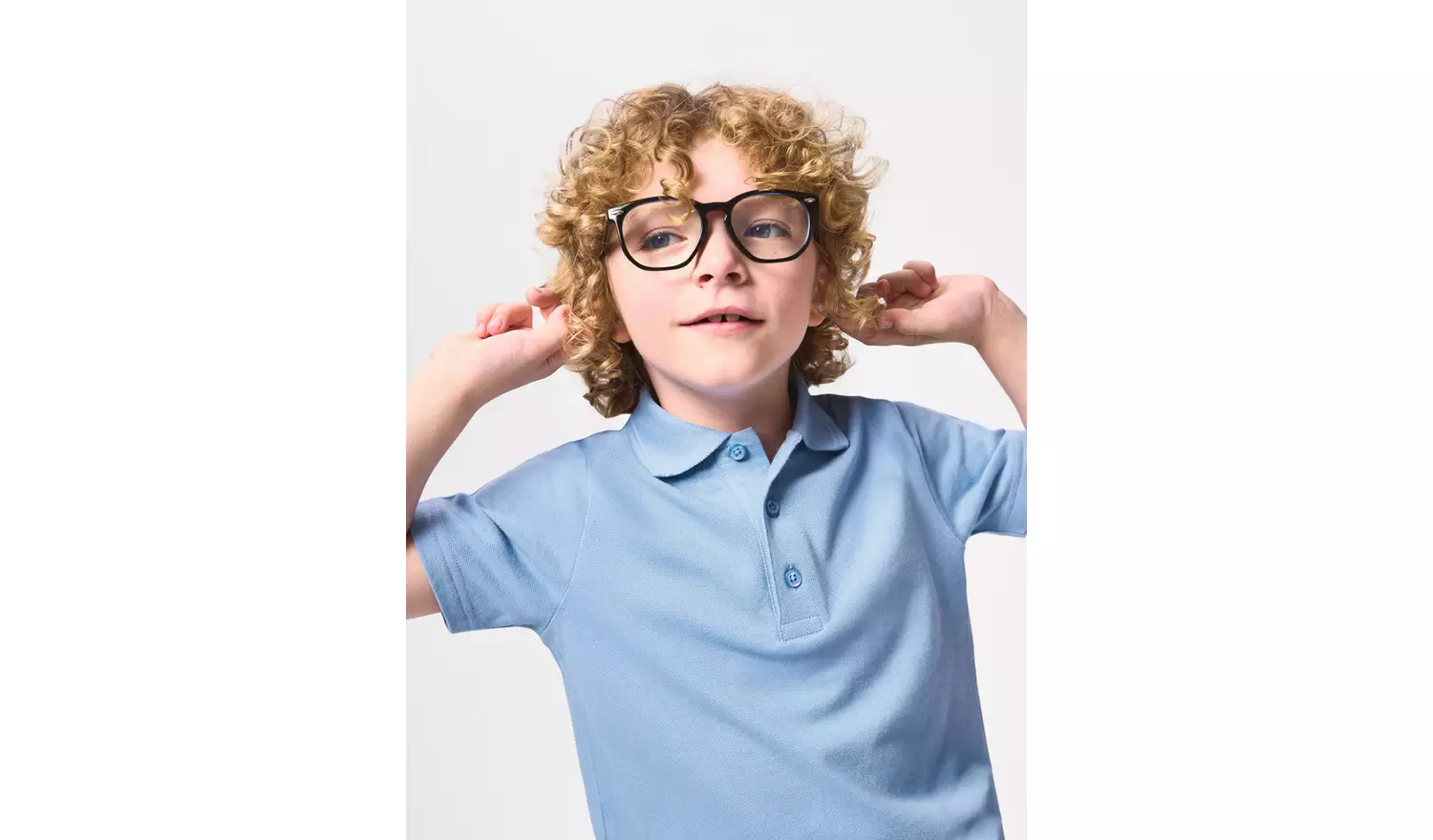 2 Pack Blue Unisex Polo Shirts 10 years