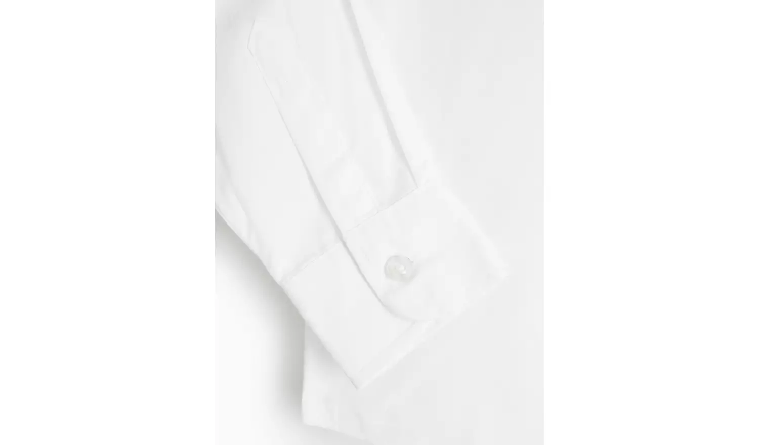 3 Pack Unisex White 'Dress with Ease' School Shirts 10 years