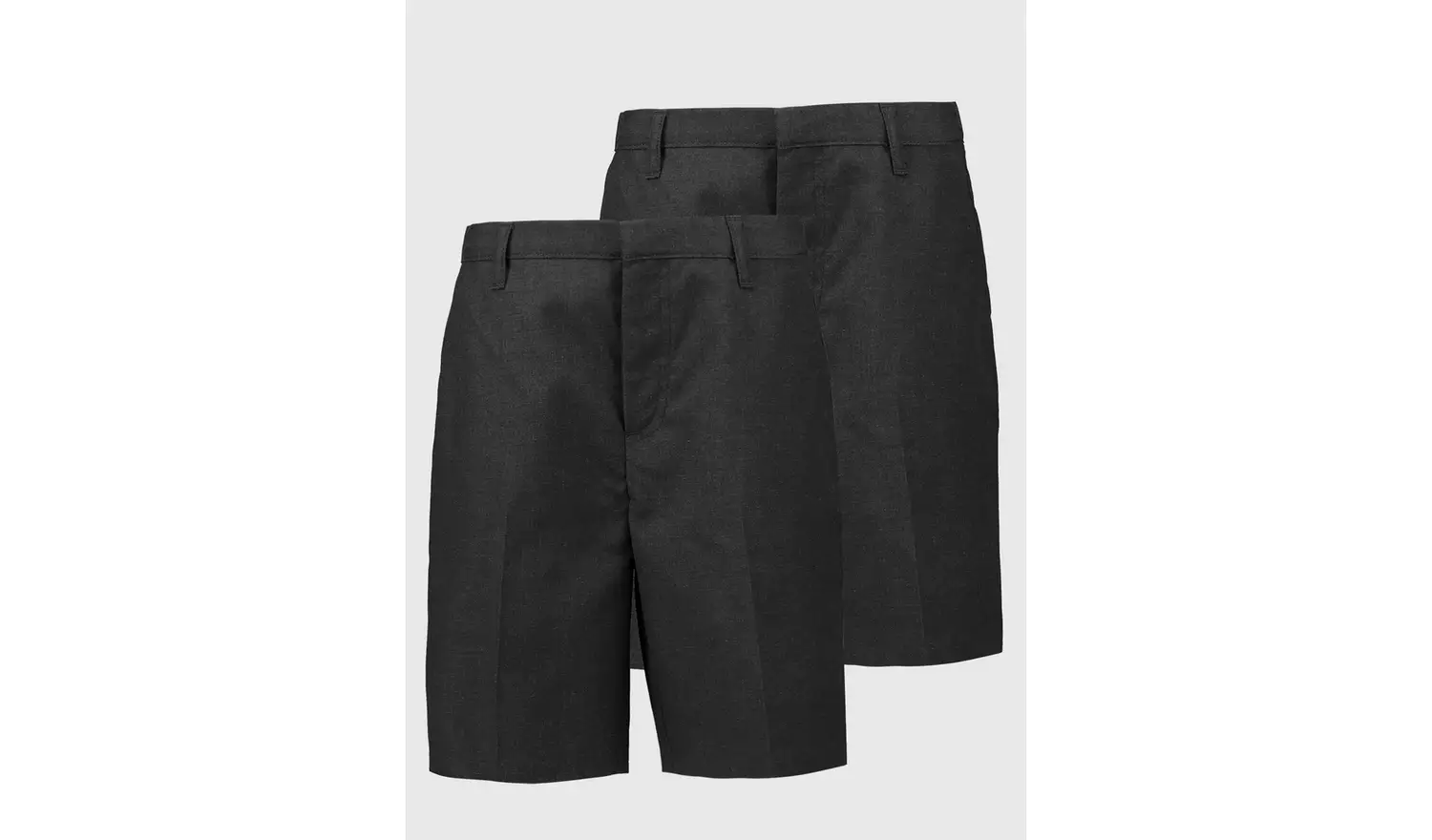 2 Pack Classic Grey Shorts Generous Fit 6 years