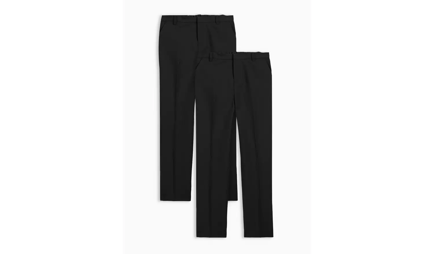 2 Pack Black Trousers 12 years