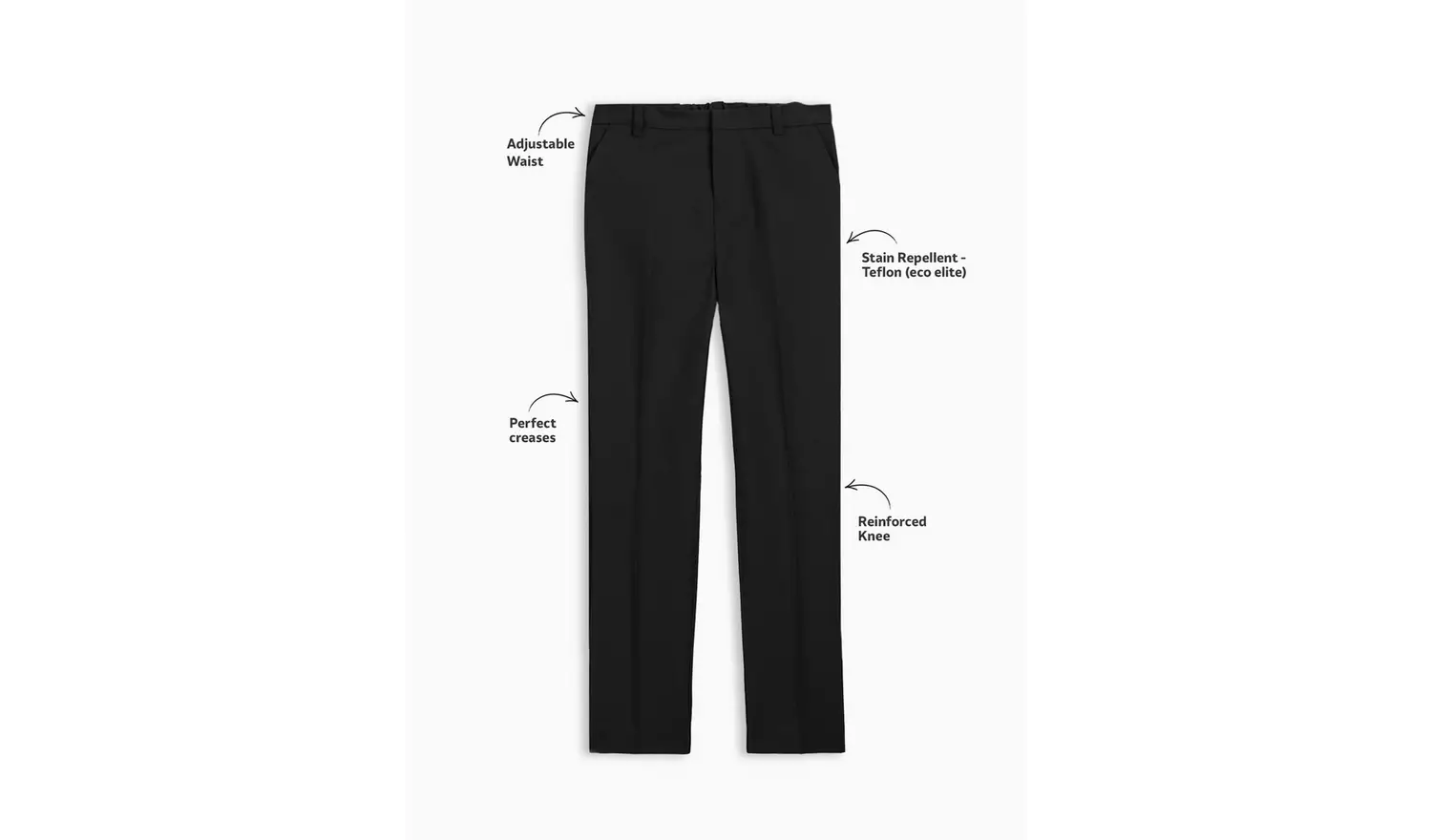 2 Pack Black Trousers 15 years