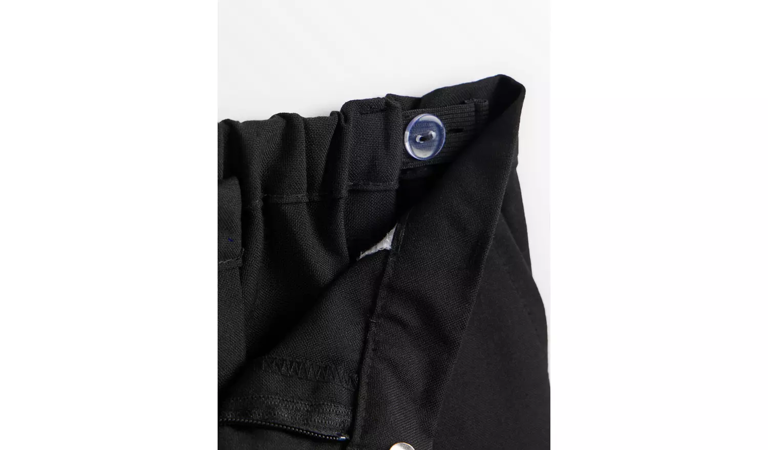 2 Pack Black Trousers with Reinforced Knees & Extendable Hems Longer Leg 10 years